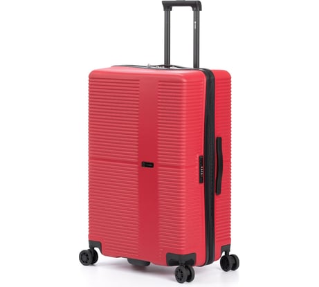Чемодан Torber Elton, красный, ABS-пластик, 41x28x68 см, 64 л T2056M-Red