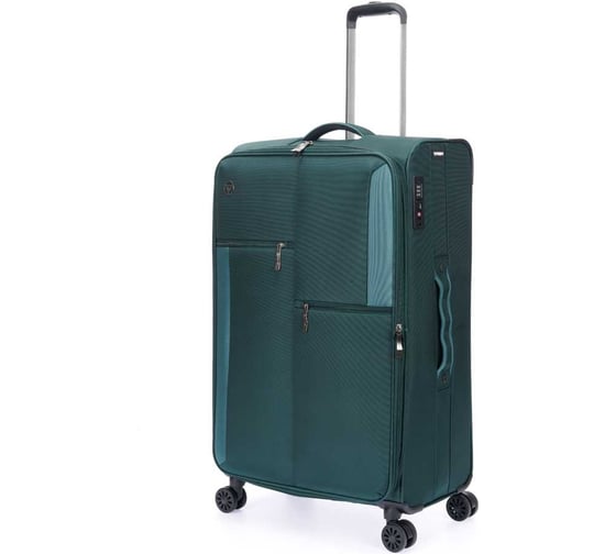 Чемодан Torber Seyd, темно-зеленый, нейлон 600D, 48x26.5x78 см, 85 л T2021L-Green 1