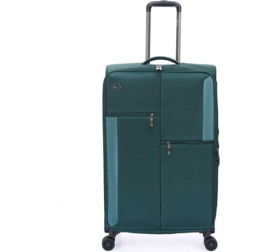 Чемодан Torber Seyd, темно-зеленый, нейлон 600D, 48x26.5x78 см, 85 л T2021L-Green