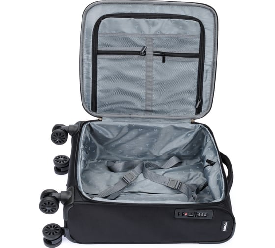 Чемодан Torber Seyd, черный, нейлон 600D, 36.5x19x54 см, 32 л T2021S-Black
