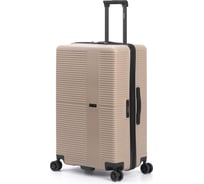 Чемодан Torber Elton, песочный, ABS-пластик, 47x29x78 см, 96 л T2056L-Sand