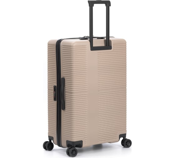 Чемодан Torber Elton, песочный, ABS-пластик, 47x29x78 см, 96 л T2056L-Sand