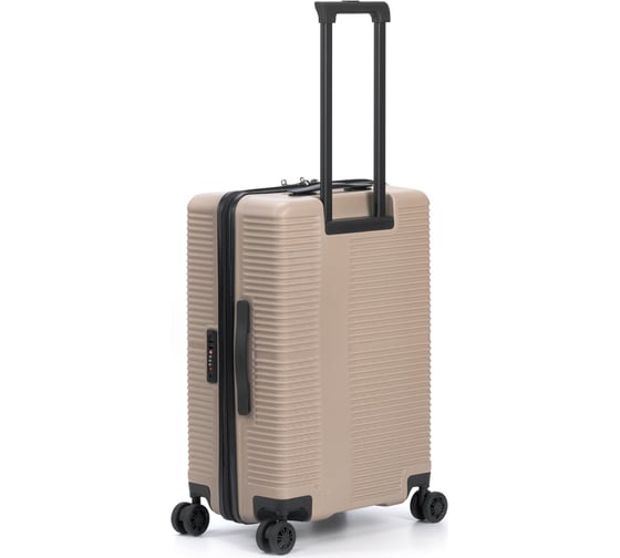 Чемодан Torber Elton, песочный, ABS-пластик, 41x28x68 см, 64 л T2056M-Sand
