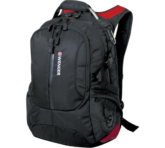 Рюкзак Wenger  LARGE VOLUME DAYPACK черный/красный 15912215