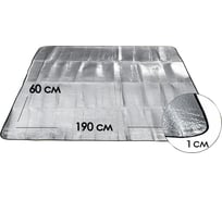 Туристический складной коврик для пикника Бацькина баня одноместный, фольгированный, пляжный 81391-ВИ