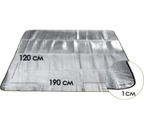 Туристический складной коврик для пикника Бацькина баня двухместный, фольгированный, пляжный 81300-ВИ