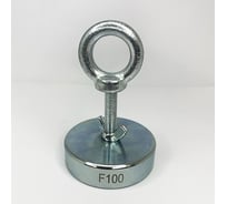 Поисковый магнит Проф-Магнит 100 кг, односторонний, усиленный F100 ТИТАН