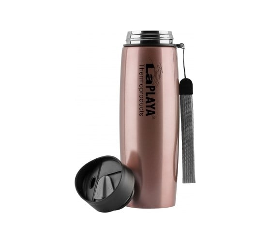 Термокружка LaPlaya Thermo Mug SS Strap 0.5л, розовая 560119