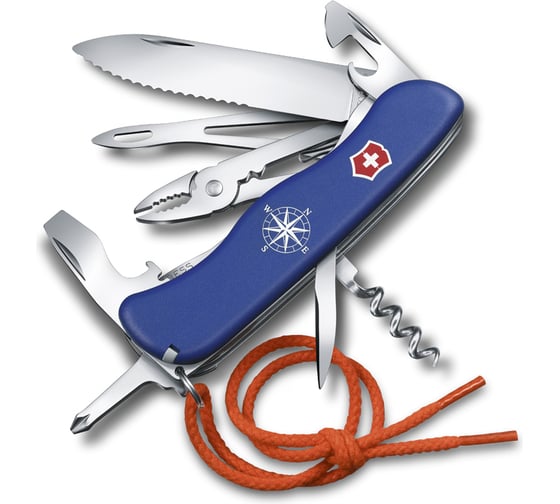 Нож VICTORINOX Skipper 111мм, 17 функций, синий 0.8593.2W