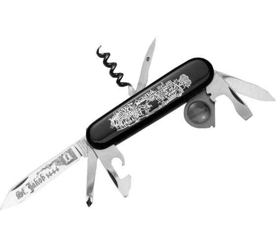 Коллекционный нож VICTORINOX St. Jakob 91 мм, 15 функций, черный 1.1987.1