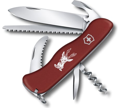 Нож VICTORINOX Hunter 111 мм, красный 0.8573