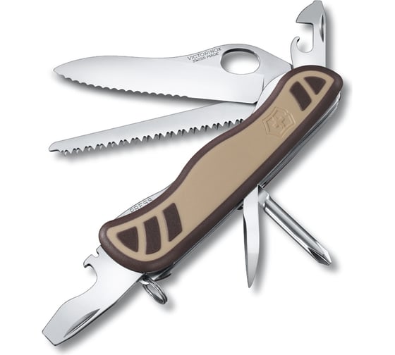 Нож VICTORINOX Trailmaster Desert Camouflage 10 функций, бежевый/коричневый 0.8461.MWC941 1