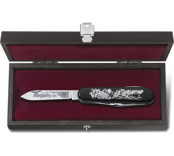 Нож VICTORINOX Morgarten 91 мм, черный 1.1983.1