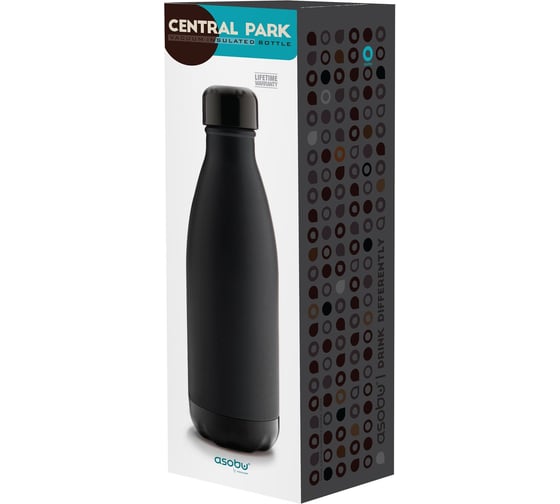 Термобутылка Asobu Central park travel bottle 0.51 л, черная SBV17 black