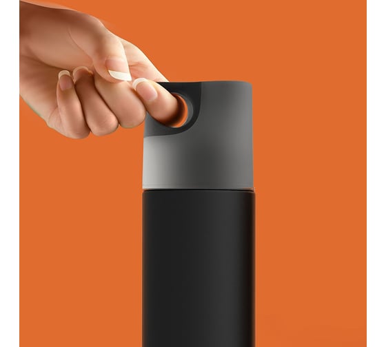 Термобутылка Asobu Le canal water bottle 0.48 л, черная SBV19 smoke