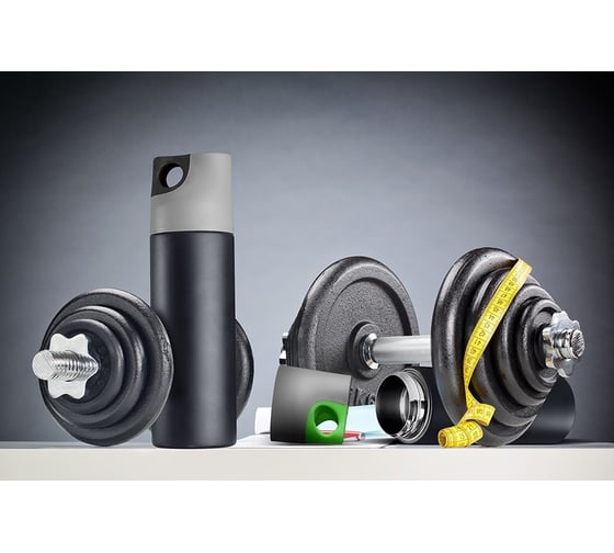 Термобутылка Asobu Le canal water bottle 0.48 л, черная SBV19 smoke