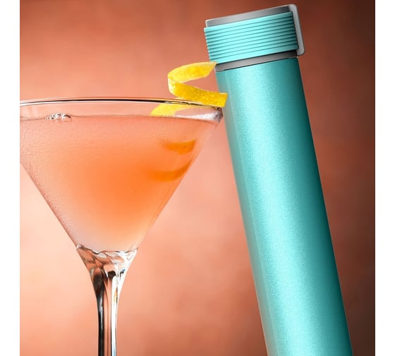 Термобутылка Asobu Skinny mini water bottle 0.23 л, бирюзовая SBV20 teal