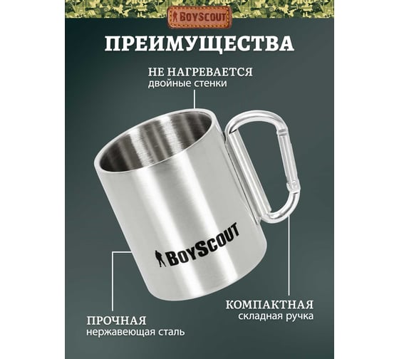 Термокружка BOYSCOUT 200 мл 61112