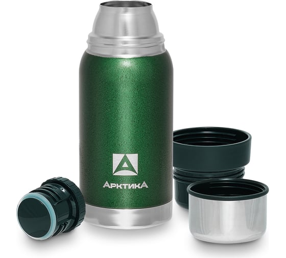 Термос Арктика 0.5л, с молотковой эмалью, зеленый 106-500-GN