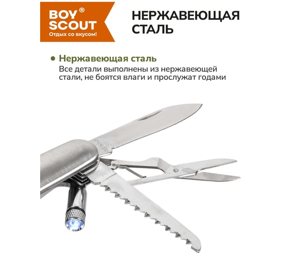 Мультиинструмент BOYSCOUT Универсал 14 функций 61285