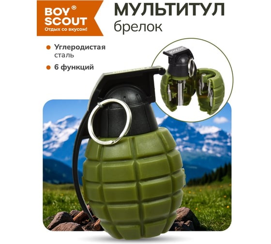 Мультиинструмент BOYSCOUT Ф-1 6 функций 61117