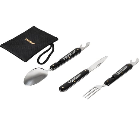 Набор складных столовых приборов BOYSCOUT Турист 61186