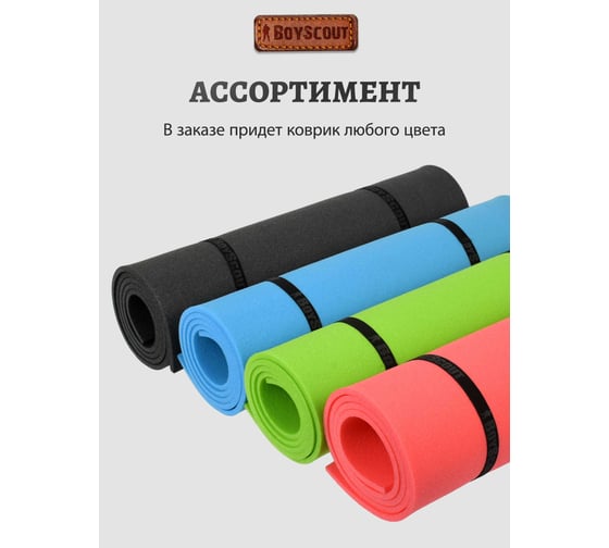 Туристический коврик BOYSCOUT 180х60х0.8 см 61141