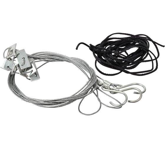 Костровой тросик BOYSCOUT 3 крючка, 2.4 м, шнур 2х2 м 61116 1