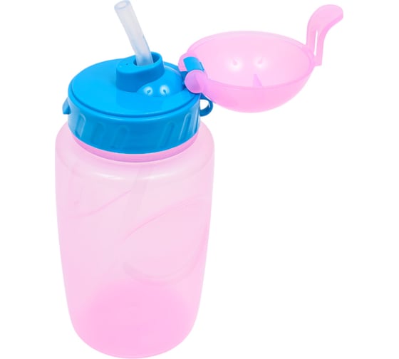 Бутылка для воды и других напитков WOWBOTTLES LIFESTYLE, 350 мл, прозрачная розовая КК0353