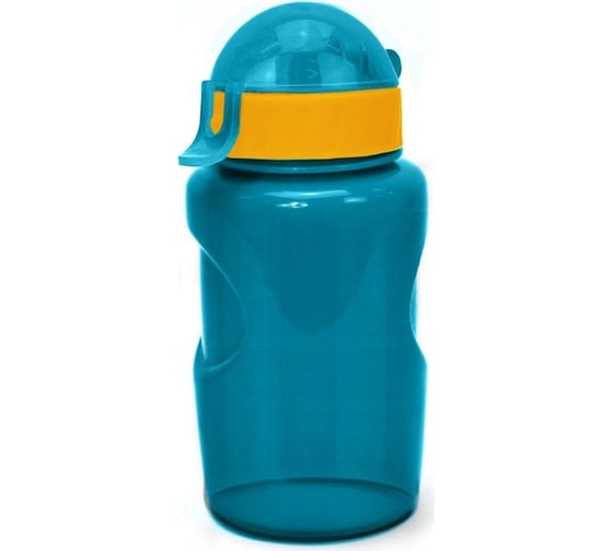 Бутылка для воды с трубочкой и других напитков WOWBOTTLES LIFESTYLE 350 мл, прозрачная бирюзовая КК0350