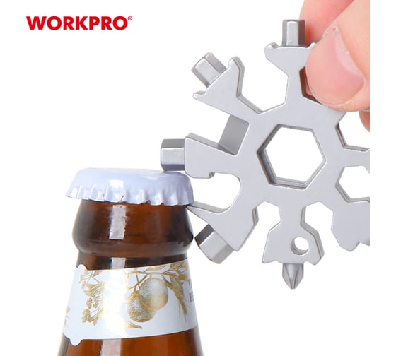 Мультиинструмент 18в1 Снежинка WORKPRO WP221067