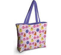 Женская спортивная пляжная сумка JOYARTY Эмоции смайлов, текстильная, на молнии, 49x36 см bsz_423868