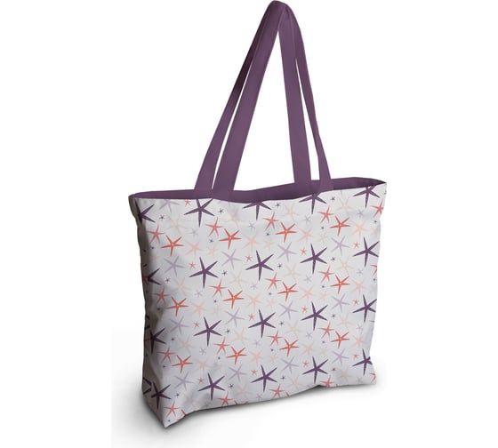 Женская спортивная пляжная сумка JOYARTY Звезды морские, текстильная, на молнии, 49x36 см bsz_423852 1