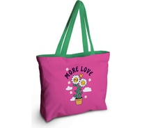 Женская спортивная пляжная сумка JOYARTY Больше любви, текстильная, на молнии, 49x36 см bsz_423871