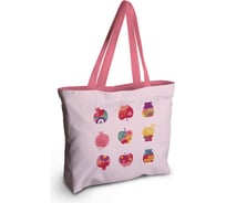 Женская спортивная пляжная сумка JOYARTY Мед и гранат, текстильная, на молнии, 49x36 см bsz_423888