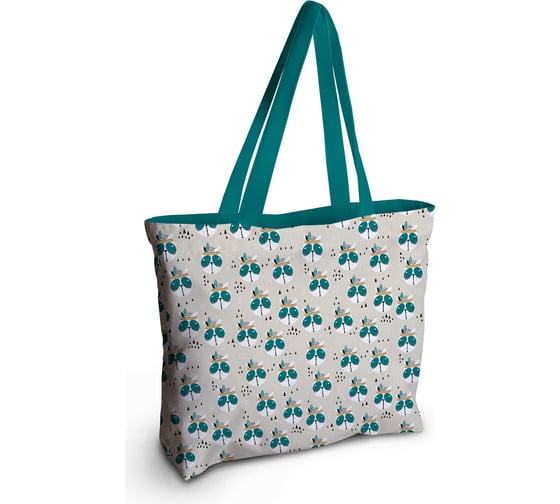 Женская спортивная пляжная сумка JOYARTY Панда индеец, текстильная, на молнии, 49x36 см bsz_423834 1