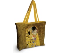 Женская спортивная пляжная сумка JOYARTY Густав Климт Поцелуй, текстильная, на молнии, 49x36 см bsz_4889