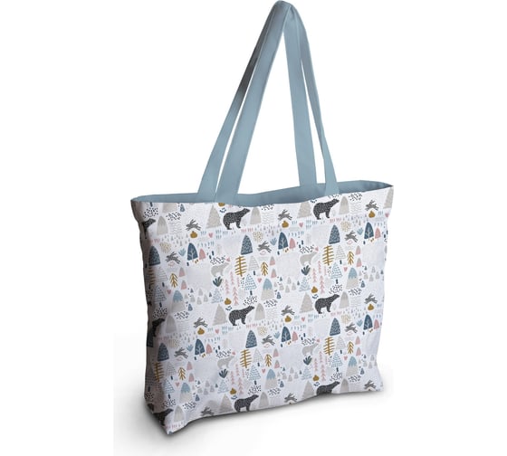 Женская спортивная пляжная сумка JOYARTY Атмосфера леса, текстильная, на молнии, 49x36 см bsz_423841 1