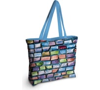 Женская спортивная пляжная сумка JOYARTY Стена из радужных камней, текстильная, на молнии, 49x36 см bsz_23310