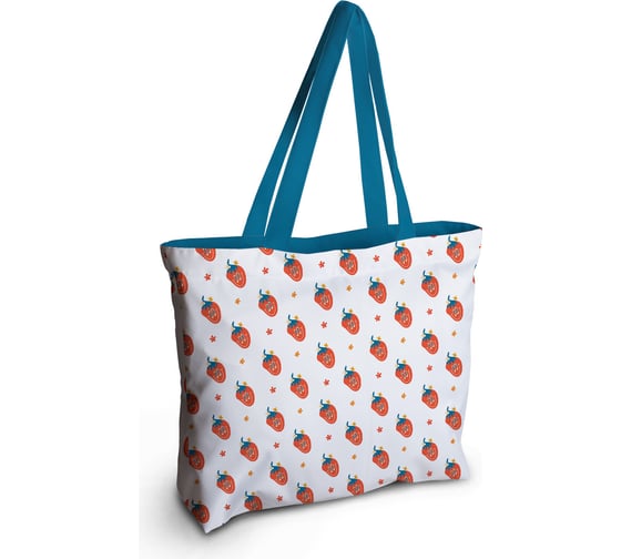 Женская спортивная пляжная сумка JOYARTY Веселая клубничка, текстильная, на молнии, 49x36 см bsz_423876 1