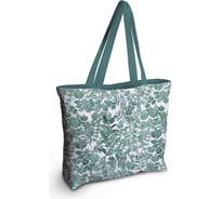 Женская спортивная пляжная сумка JOYARTY Полотно листьев, текстильная, на молнии, 49x36 см bsz_423864