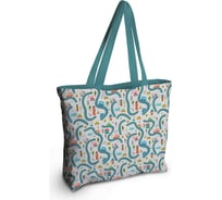 Женская спортивная пляжная сумка JOYARTY Дорожный путь, текстильная, на молнии, 49x36 см bsz_423261