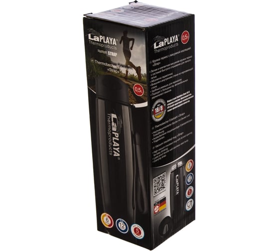 Термокружка (0.5 л, черная) LaPlaya Thermo Mug SS Strap 560061