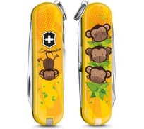 Нож-брелок Victorinox Classic LE 2016 58мм, 3 Wise Monkeys 0.6223.L1607