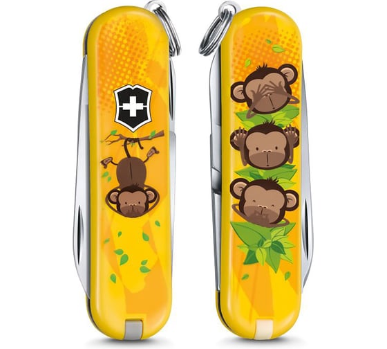 Нож-брелок Victorinox Classic LE 2016 58мм, 3 Wise Monkeys 0.6223.L1607 1