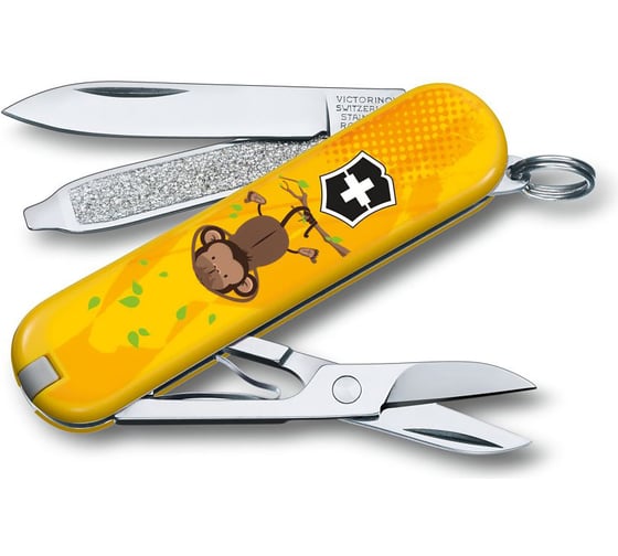 Нож-брелок Victorinox Classic LE 2016 58мм, 3 Wise Monkeys 0.6223.L1607
