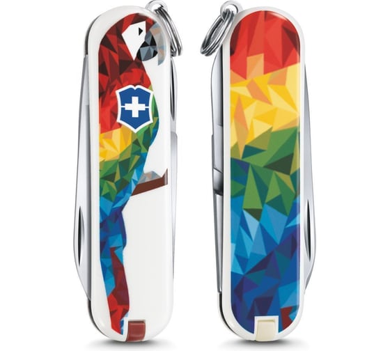 Нож-брелок Victorinox Classic LE 2017 58мм, Guacamaya 0.6223.L1709