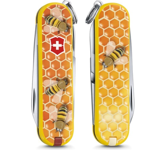 Нож-брелок Victorinox Classic LE 2017 58мм, Honey Bee 0.6223.L1702