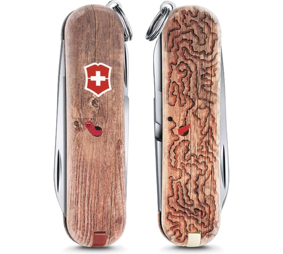 Нож-брелок Victorinox Classic LE 2017 58мм, Woodworm 0.6223.L1706