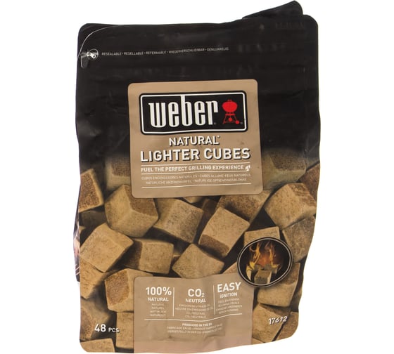 Натуральные кубики для розжига Weber 17612